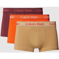 Calvin Klein Underwear Trunks mit elastischem Bund im 3er-Pack in Neon Orange, Größe XS von Calvin Klein Underwear