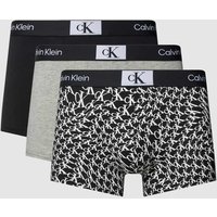 Calvin Klein Underwear Trunks mit elastischem Label-Bund Modell 'CK 96' im 3er-Pack in Black, Größe XL von Calvin Klein Underwear