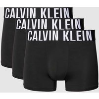 Calvin Klein Underwear Trunks mit elastischem Logo-Bund im 3er-Pack in Black, Größe M von Calvin Klein Underwear