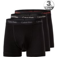 Calvin Klein Underwear Herren Trunks schwarz Baumwolle unifarben von Calvin Klein Underwear