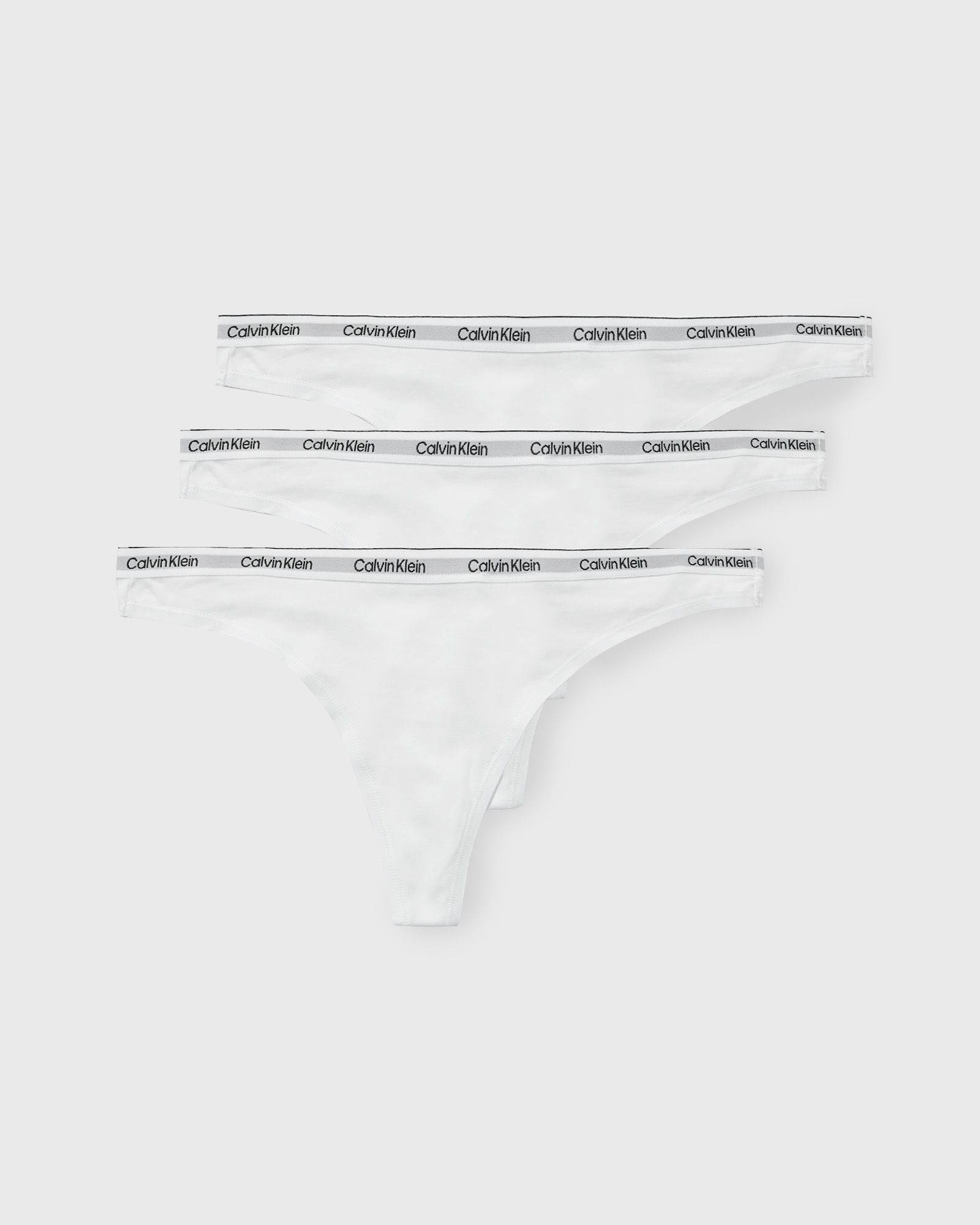 Calvin Klein Underwear WMNS 3 PACK THONG (LOW-RISE) women Panties white in Größe:L von Calvin Klein Underwear