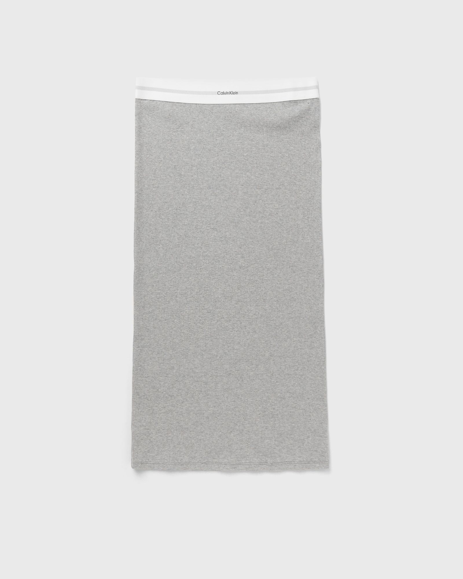 Calvin Klein Underwear WMNS COTTON STRETCH RIB RIB SKIRT women Skirts grey in Größe:L von Calvin Klein Underwear