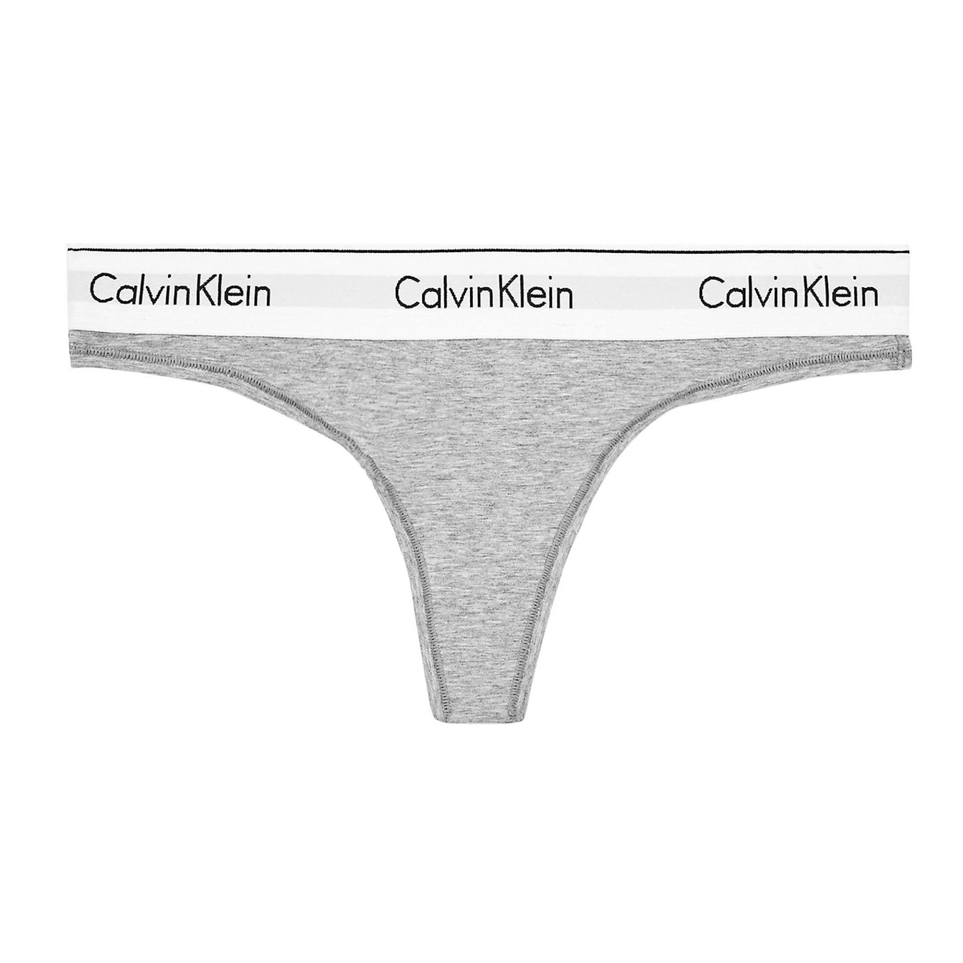 Calvin Klein Underwear WMNS Thong women Panties grey in Größe:L von Calvin Klein Underwear