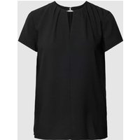 Calvin Klein Womenswear Blusenshirt mit Schlüsselloch-Ausschnitt in Black, Größe 34 von Calvin Klein Womenswear