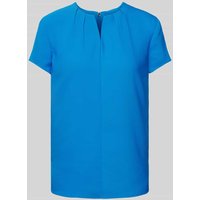 Calvin Klein Womenswear Blusenshirt mit Schlüsselloch-Ausschnitt in Royal, Größe 40 von Calvin Klein Womenswear