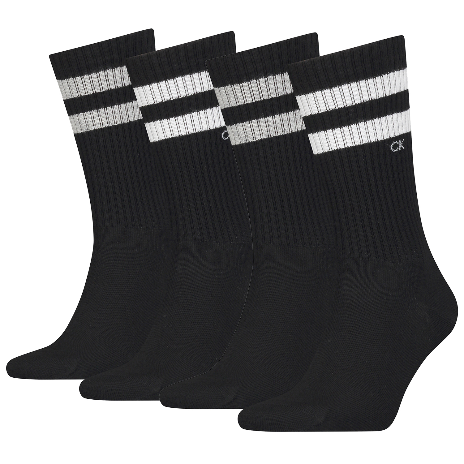 4 Paar Calvin Klein Stripes Herren Sportsocken Tennissocken von Calvin Klein