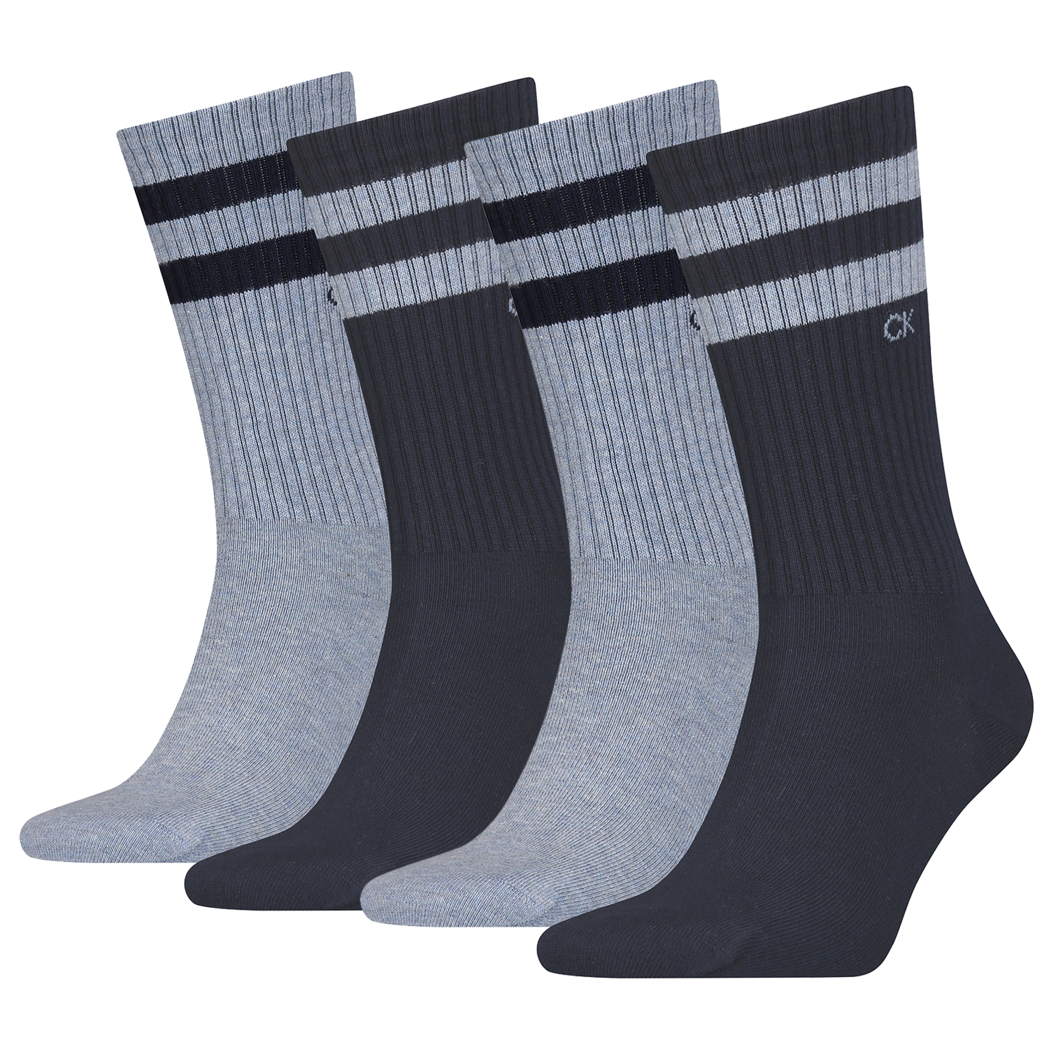 4 Paar Calvin Klein Stripes Herren Sportsocken Tennissocken von Calvin Klein