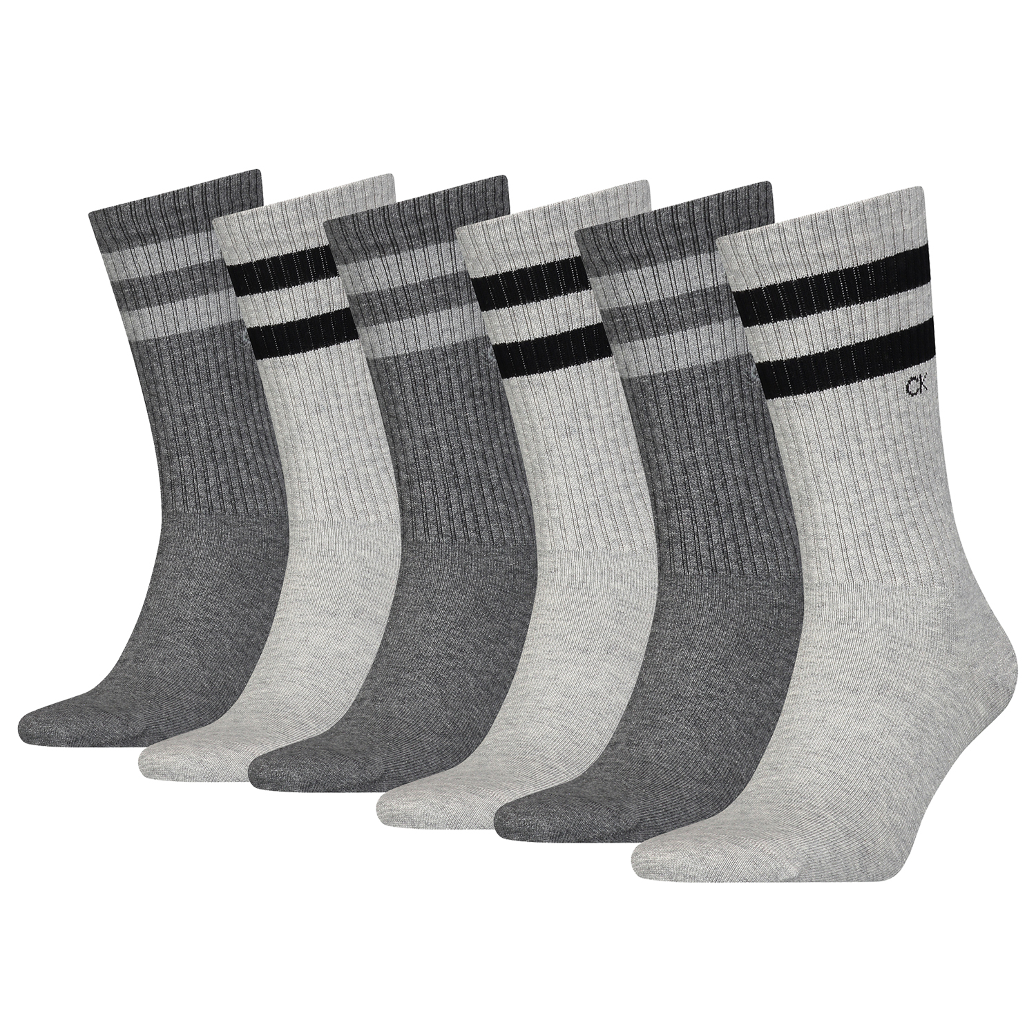 6 Paar Calvin Klein Stripes Herren Sportsocken Tennissocken von Calvin Klein