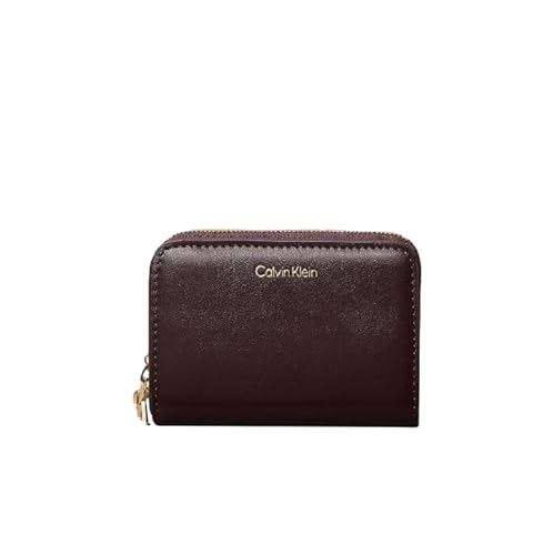 CALVIN KLEIN Damen Ck Puller Medium Flap Zip Around Lv04f1075g Geldbörsen, Red (Fudge) von Calvin Klein