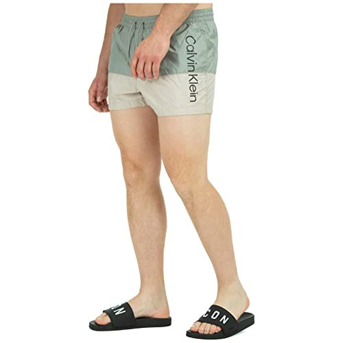 Calvin Klein - Korte Zwemshort Met Trekkoord - Core Logo Block von Calvin Klein