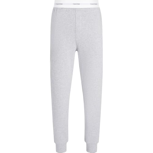 Calvin Klein Herren Jogger 000Nm2706E Hose, Grey (MEDIUM Grey Heather), L von Calvin Klein