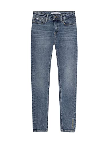 CALVIN KLEIN JEANS - Jeans skinny fit bambina mid blue - 14A von Calvin Klein