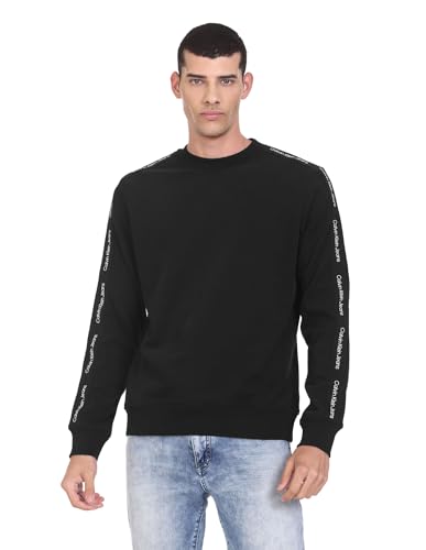 CALVIN KLEIN JEANS - Men's crewneck sweatshirt with logo taping - Size S von Calvin Klein