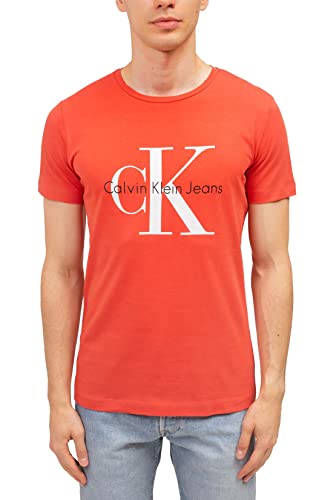 Calvin KLEIN Jeans - Men's Regular T-Shirt with Logo - Size L von Calvin Klein