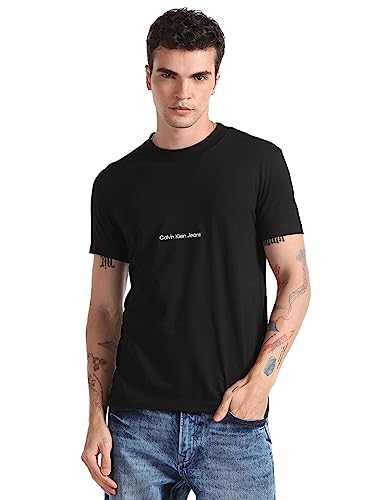 CALVIN KLEIN JEANS - Men's slim basic T-shirt with logo - Size L von Calvin Klein