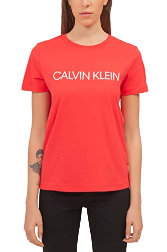 CALVIN KLEIN JEANS - Women's regular T-shirt with linear logo - Size L von Calvin Klein