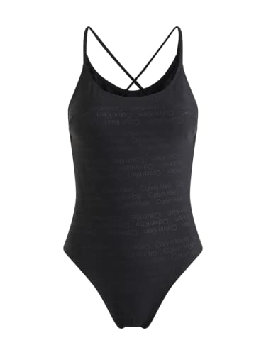 CALVIN KLEIN - Women's one-piece swimsuit with tonal logo - Size L von Calvin Klein