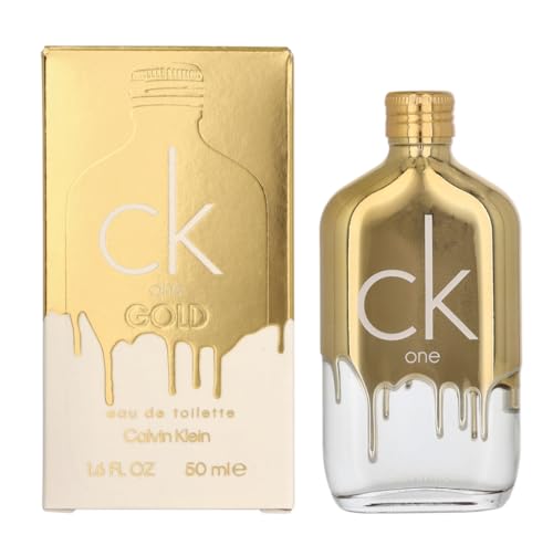 CALVIN KLEIN ck one Gold Eau de Toilette, fruchtig-holziger Unisex-Duft, 50ml von Calvin Klein