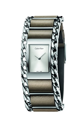 Calvin Klein Damen Analog Quarz Uhr mit Leder Armband K4R231X6 von Calvin Klein