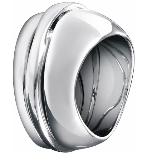 CK Damen-Ring Edelstahl silber Gr.49 (15.6) KJ95AR010105 von Calvin Klein