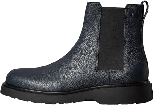 CK JEANS Calvin Klein Herren Combat ESS Chelsea LTH Ym0Ym01374 Mid Boots, Blue (Navy/Black), 41 EU von Calvin Klein