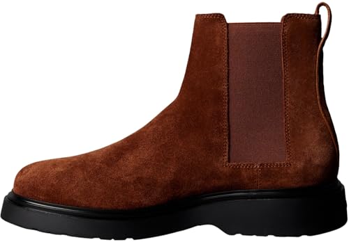 Calvin Klein Herren Chelsea Boots Combat aus Wildleder, Braun (Sorrel Horse/Black), 45 von Calvin Klein