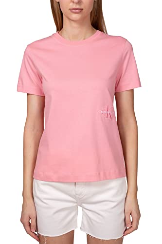 Calvin KLEIN Jeans - Women''s Off-Placed Logo T-Shirt - Size L von Calvin Klein