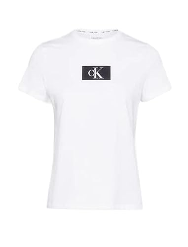 Calvin Klein Damen S/S Crew Neck 000QS6945E Kurzarm T-Shirts, Weiß (White), M von Calvin Klein