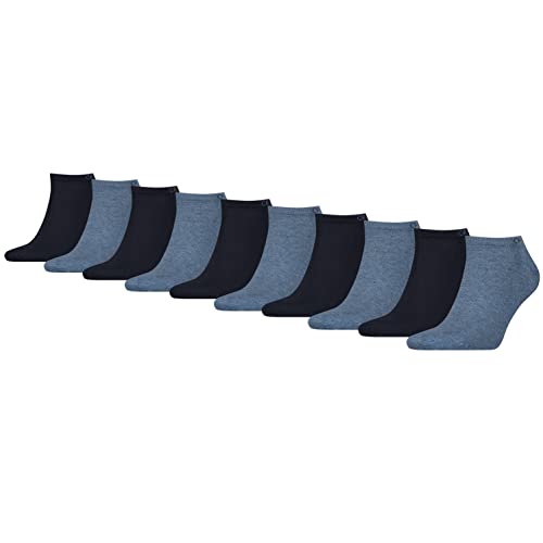 Calvin Klein 10 Paar Low Cut Sneaker Socken Herren Kurzsocke, Farbe:Denim Melange, Socken & Strümpfe:43-46 von Calvin Klein