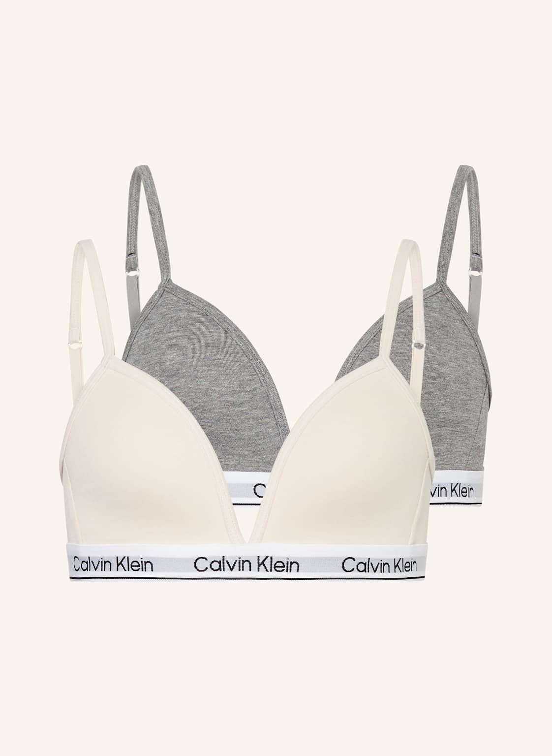 Calvin Klein 2er-Pack Bustiers Icon Cotton Stretch rosa von Calvin Klein