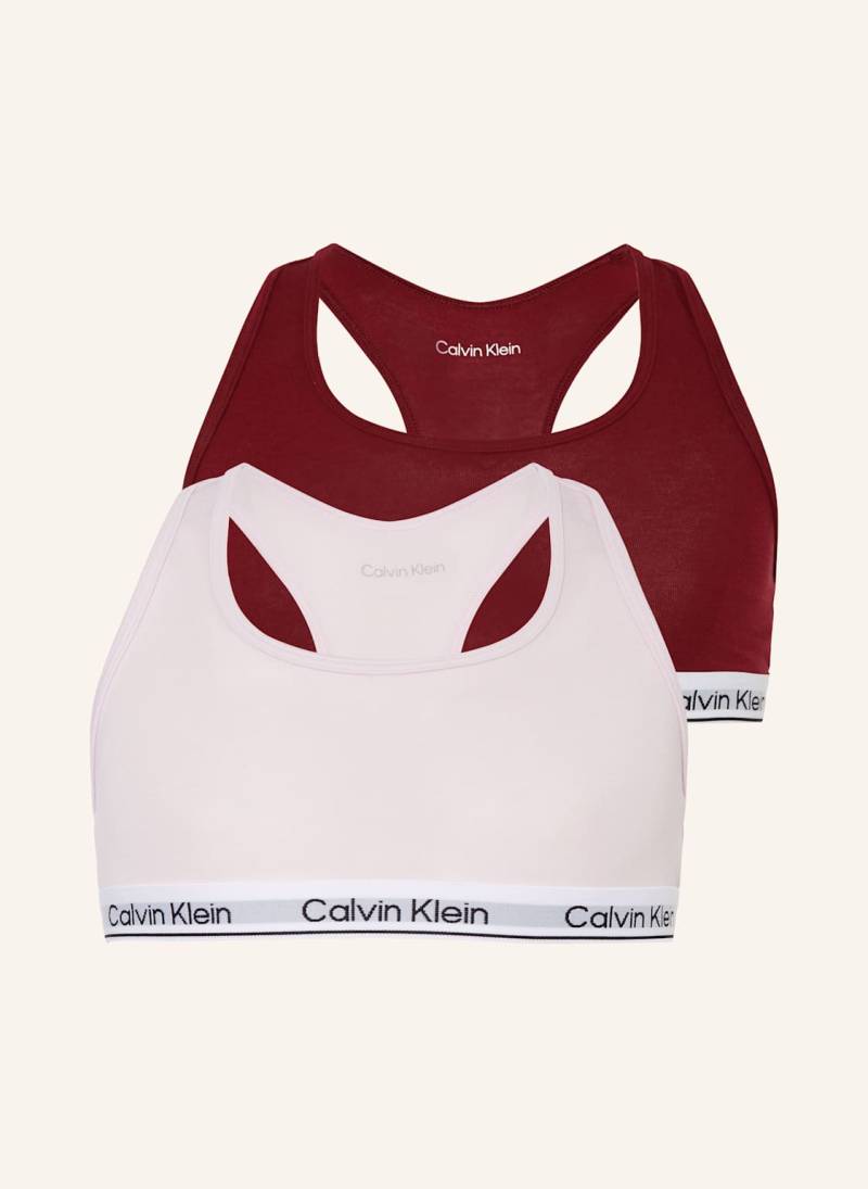Calvin Klein 2er-Pack Bustiers Icon Cotton Stretch lila von Calvin Klein