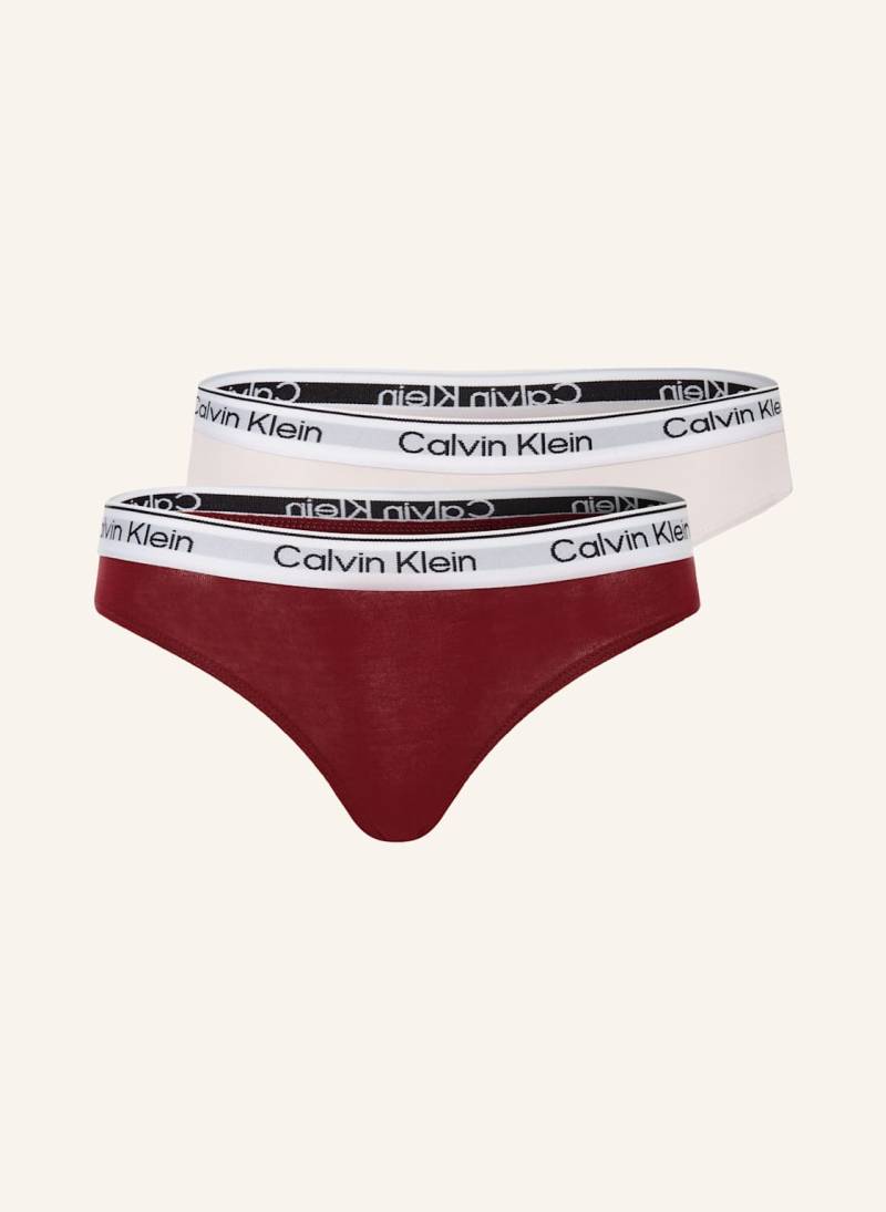 Calvin Klein 2er-Pack Slips Icon Cotton Stretch lila von Calvin Klein