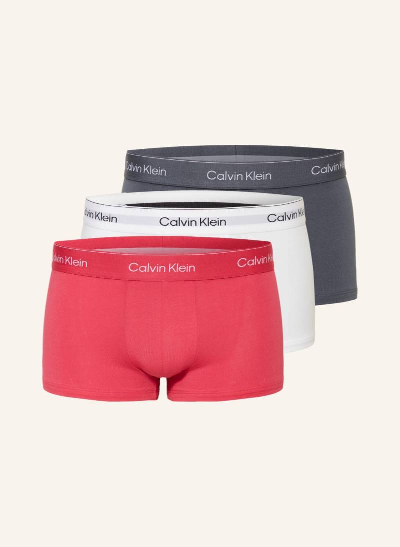 Calvin Klein 3er-Pack Boxershorts Icon Cotton Stretch Low Rise pink von Calvin Klein