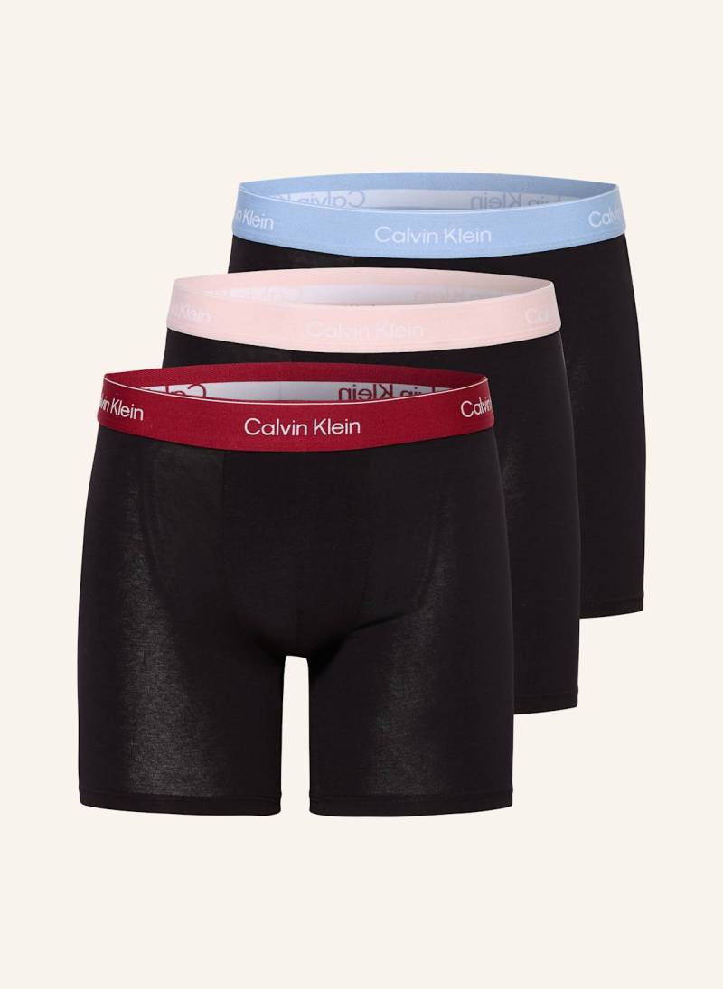 Calvin Klein 3er-Pack Boxershorts Icon Cotton Stretch rot von Calvin Klein