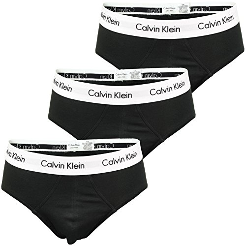 Calvin Klein Herren 3er Pack Hip Briefs Unterhosen Unterwäsche, Schwarz (Black), S von Calvin Klein