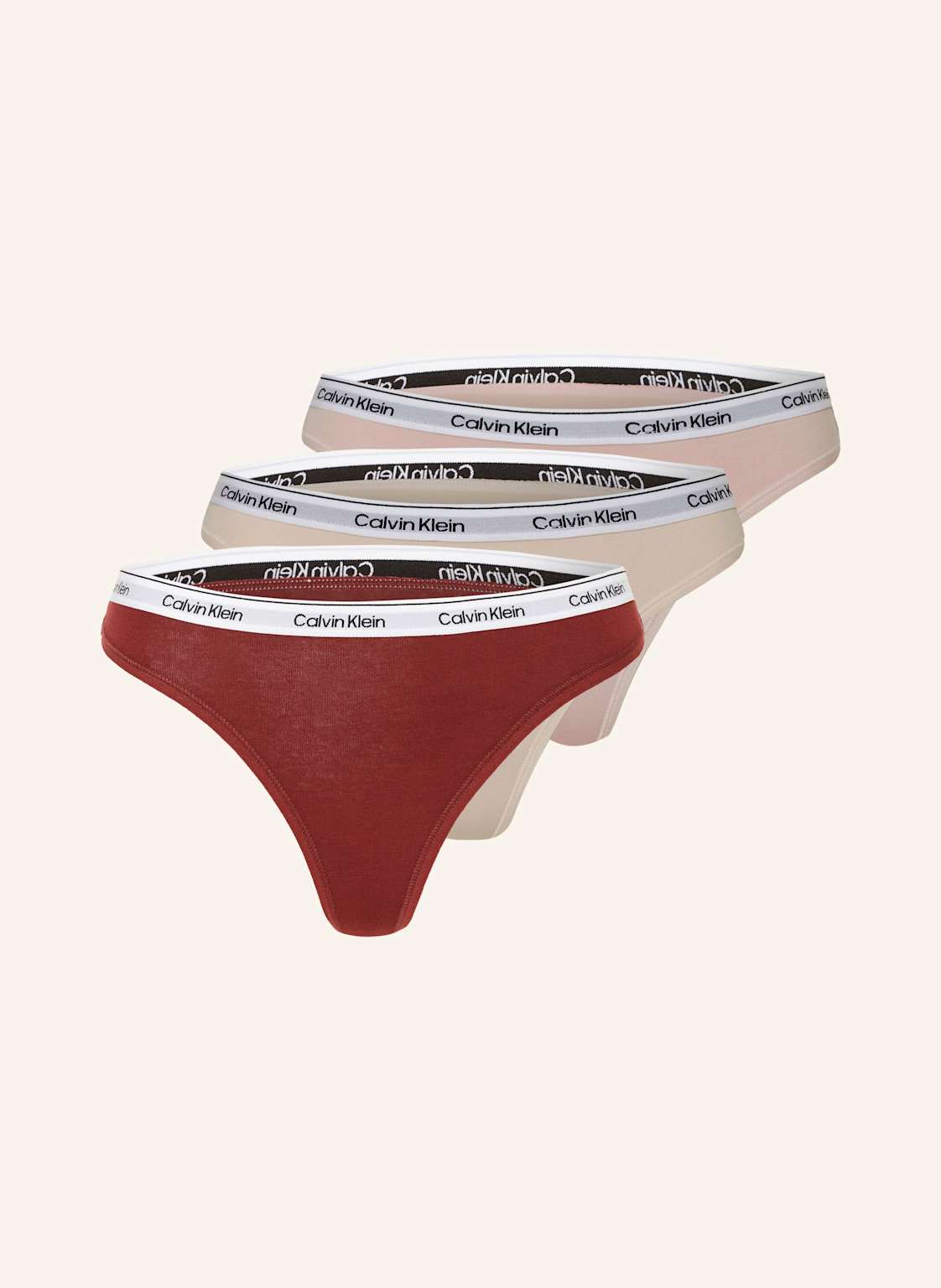 Calvin Klein 3er-Pack Strings Modern Logo rot Calvin Klein 3er-Pack Strings Modern Logo rot von Calvin Klein