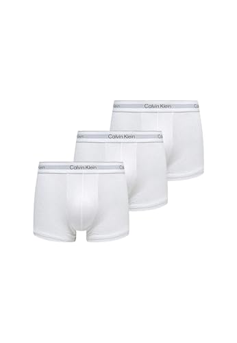 Calvin Klein 3er-Pack Trunk White LV00NB4389, Color: White - Size: XL, Einheitsgröße von Calvin Klein