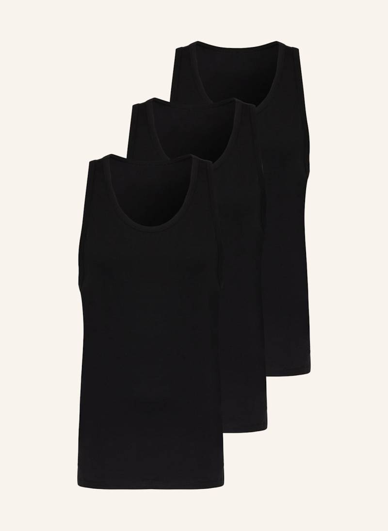 Calvin Klein 3er-Pack Unterhemden Cotton Stretch Blend schwarz von Calvin Klein