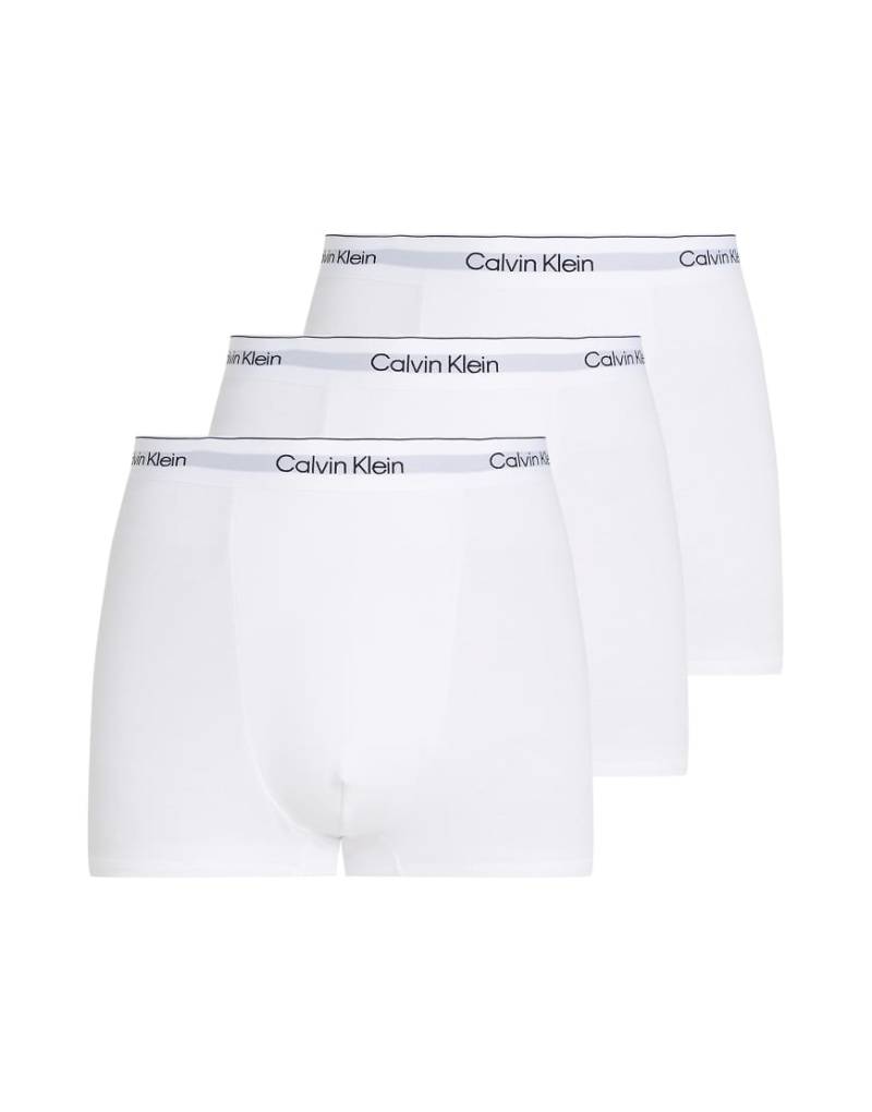 Calvin Klein - 3er-Pack Unterhosen aus Baumwollstretch in Weiß mit Abnähern und Logo von Calvin Klein