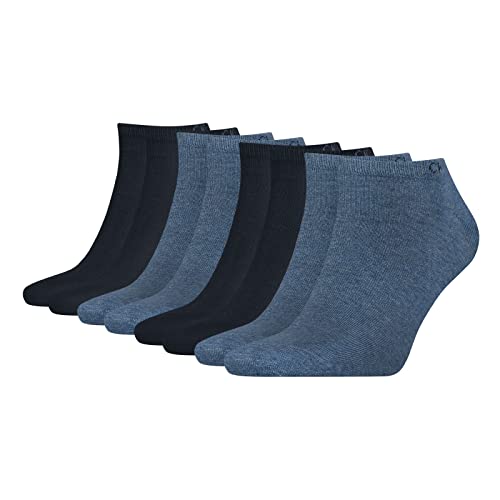 Calvin Klein 4 Paar Low Cut Sneaker Socken Herren Kurzsocke , Farbe:Denim Melange, Socken & Strümpfe:39-42 von Calvin Klein