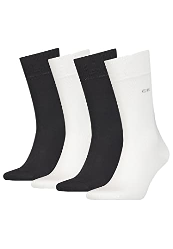 Calvin Klein 4 Paar Sneaker Classic Socken Herren, Farbe:White, Socken & Strümpfe:39-42 von Calvin Klein