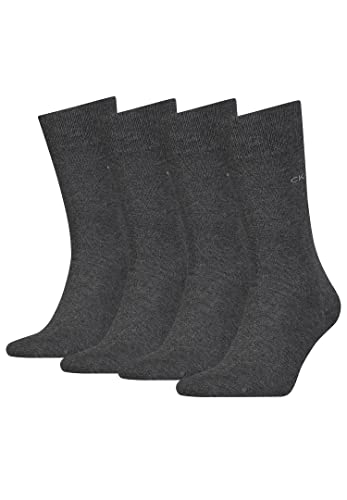 Calvin Klein 4 Paar Sneaker Classic Socken Herren , Farbe:Dark Grey Melange 3070, Socken & Strümpfe:39-42 von Calvin Klein