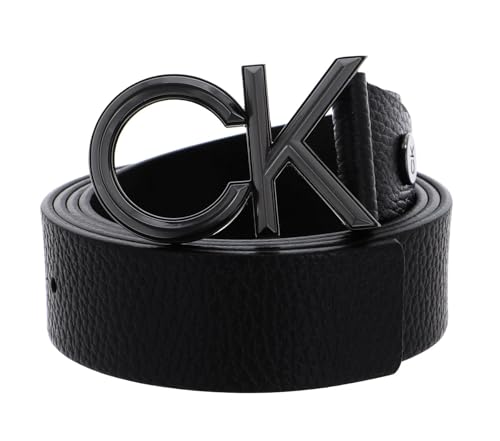 Calvin Klein Adjustable Leather Belt W110 Black - kürzbar von Calvin Klein
