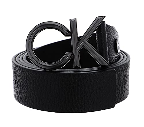 Calvin Klein Adjustable Leather Belt W95 Black - kürzbar von Calvin Klein