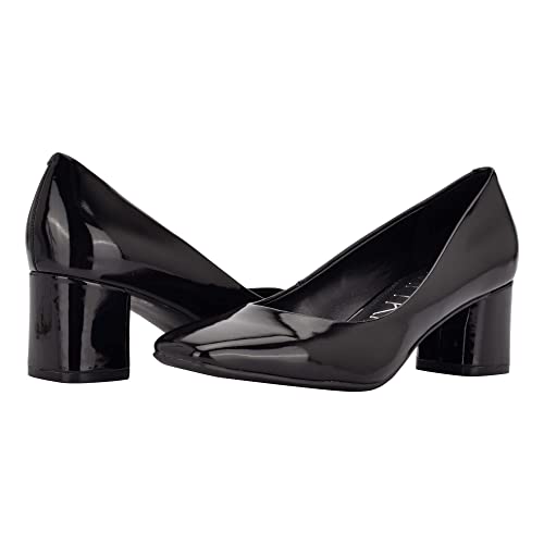 Calvin Klein Alanta-Pumps für Damen, Schwarz Lack, 38.5 EU von Calvin Klein