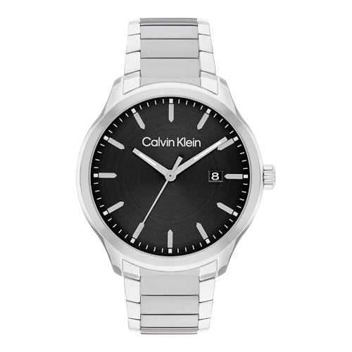 Calvin Klein Analog Quarzuhr für Herren Kollektion Define mit Silbernes Edelstahlarmband - 25200348 von Calvin Klein