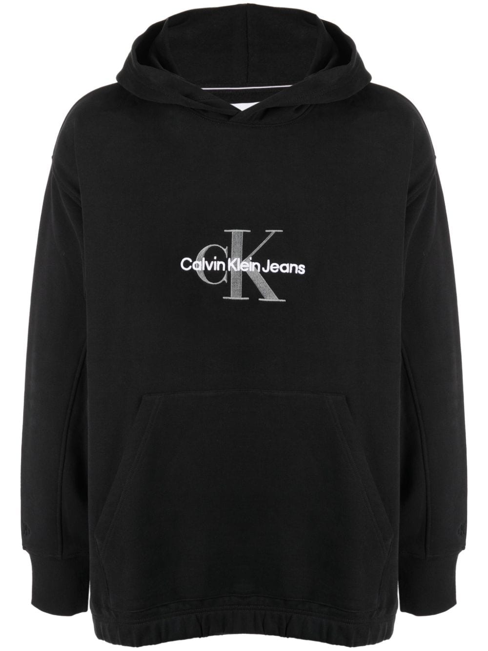 Calvin Klein Archival Monologo Hoodie mit Logo-Stickerei - Schwarz von Calvin Klein