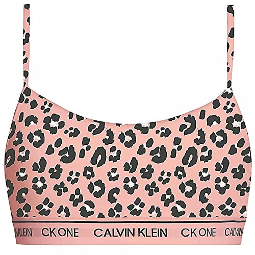 Calvin Klein BH Unlined, 21p - Stephen Leopard Print_peach Melba, XS von Calvin Klein