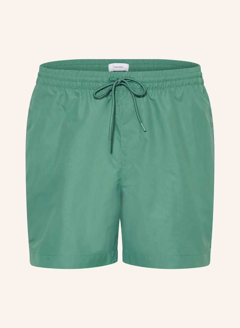 Calvin Klein Badeshorts Logo Tape gruen von Calvin Klein