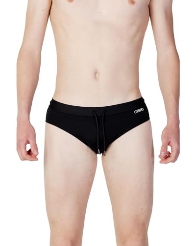 Calvin Klein Badeslip Herren CK Schwimmbecken mit Kordelzug außen Artikel KM0KM00825 Brief, BEH Pvh Black, L von Calvin Klein